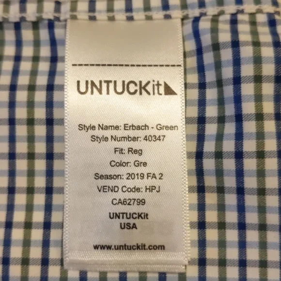 Men's L UNTUCKit Erbach Stretch Shirt - Picture 4 of 5